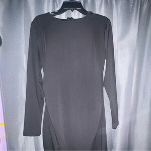 Elegant Black Long Sleeve Dress